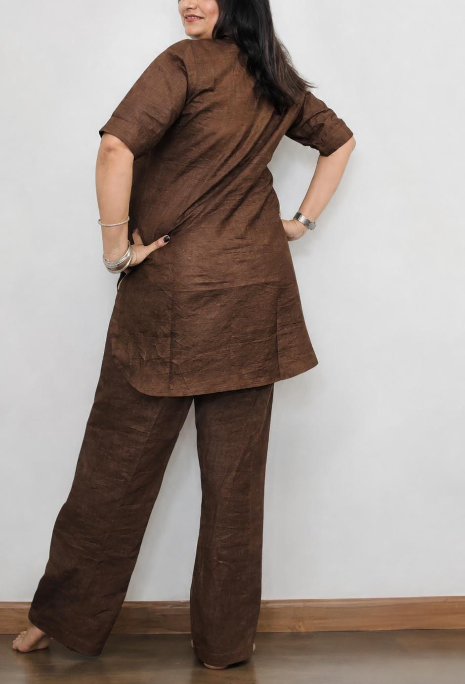 Dharani: Brown Co-ord Set