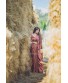 Hot Chocolate Satin Silk Saree 