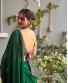 Green Softest Cotton Mul Saree 